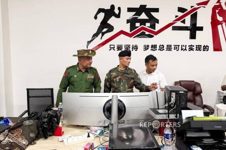 Online scam syndicate members flee Shwe Kokko Myaing ahead of crackdown on Myanmar border