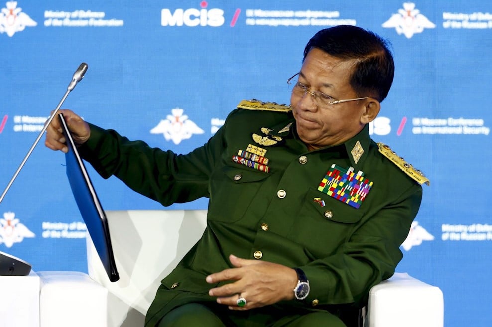 Myanmar Junta chief accuses Karen armed groups of fuelling instability, linking them to cyber-scam networks