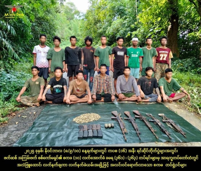 At least 71 Myanmar junta soldiers surrender or captured amid clashes with Arakan Army