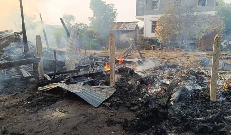 Nine civilians killed as Myanmar junta intensifies airstrikes in Wetlet Township