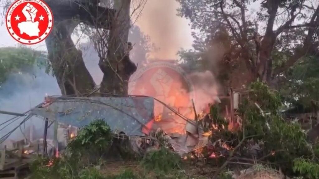 Market hit by Myanmar junta airstrike in Singu Township