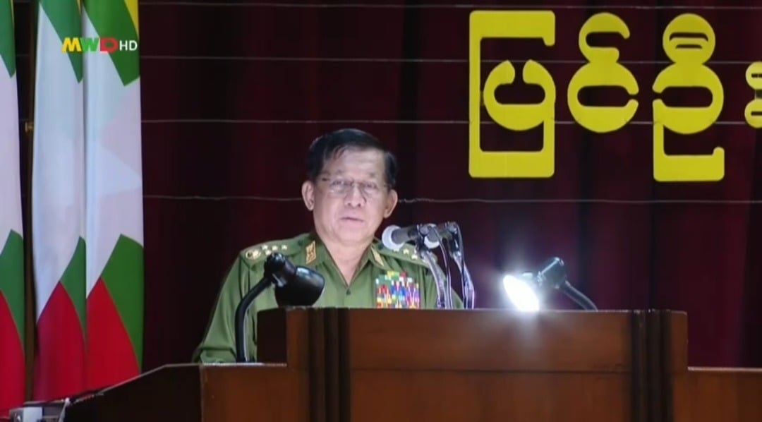 Min Aung Hlaing says Myanmar’s military will remain in politics even after upcoming election